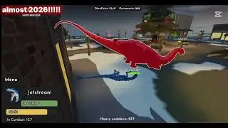 Using the new spino raptor and a new trex skin!!!!!