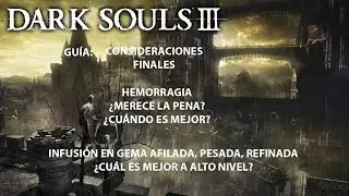 DS3. Consideraciones finales: hemorragia e infusiones en gemas refinadas.