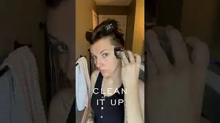 Cutting my own hair at home #pixiehaircut #undercut #styleinspo