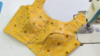 36 size Front Open Boat Neck Princess Cut Blouse Cutting and Stitching | easy cutting