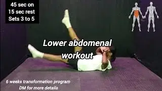 core Abs workout 6 weeks transformation program Dm for details 