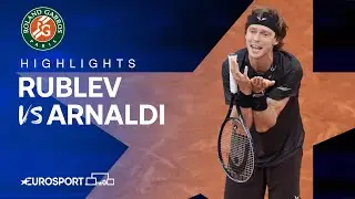 Andrey Rublev vs Matteo Arnaldi | Round 3 | French Open 2024 Highlights 🇫🇷