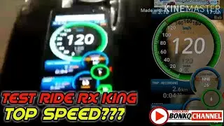 TEST RIDE RX KING TOP SPEED||SETING MAINJET