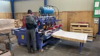 Automatic Pallet Block Nailing Machine - High-Efficiency PLC Control for Stable Connection