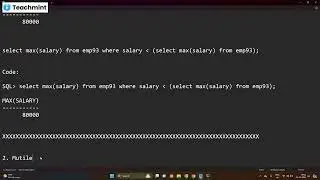 Oracle Subquery