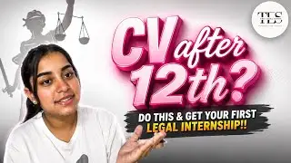 CV after 12th?🤔 Do this & get your first legal internship!!