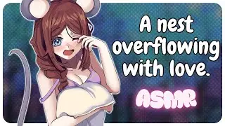 【ASMR】 Гнездимся с вашей сонной женой-мышкой 🐭💤 | Ролевая игра Monster Girl