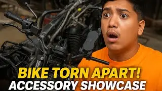 Vlog 27:-Hunter 350 2nd Service (oil topup, tappet noise, etc., + Accessory Installation @ home