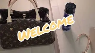 Spraying My  Louis Vuitton bags with Apple Guard 🍎 review/ how to #louisvuitton #appleguard