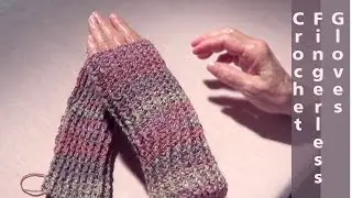 Crochet Fingerless Gloves | Easy Crochet Mitts | Fast Crochet Glove