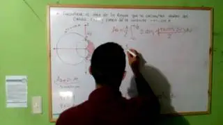 Ejercicio en coordenadas polares - círculo y cardioide