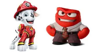 🐶🚓 Paw Patrol Movie Characters And Their Favorite Inside Out 2 Emotions! | Chase, Zuma, Rubble