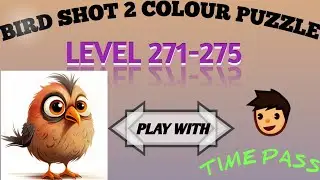 Bird shot 2 colour puzzle🐦level271-275 #birdsort#birdpuzzle#birdsortcolor#birdsortpuzzle