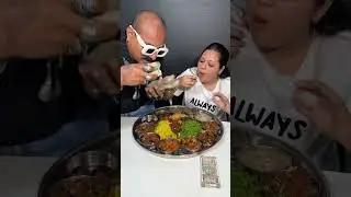 JUMBO CHINESE THALI EATING CHALLENGE WITH CHICKEN LEGPIECE😱🔥 #shorts #ytshorts #foodie