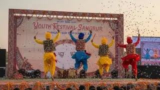 Govt Ranbir College bhangra team performance। ਭੰਗੜਾ ਯੂਥ ਫੈਸਟੀਵਲ ਸੰਗਰੂਰ