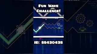 Fun, Satisfying GD Geometry Dash Wave Challenge #geometrydash #gd #gdlevels