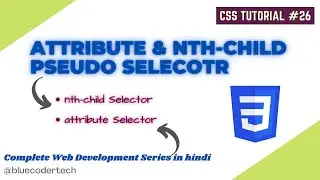 How to Use nth-child and attribute Selectors in CSS | Advanced CSS Tutorial | Learn Web Dev #43