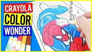 Crayola Colour Wonder Marvel Ultimate Spider-Man - Mess Free Spiderman Colouring In With Magic Ink!