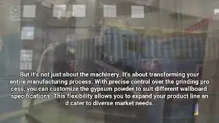 Gypsum roller mill for wallboard production