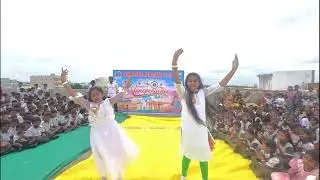Dance by Ruthvika and kruthika in bright stars high school on Independence day ll #popular #school