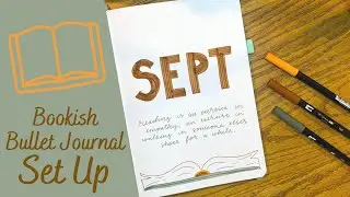 September 2022 Bullet Journal Set Up || Reading-inspired BUJO