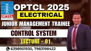 OPTCL Junior Management Trainee | Control System | Lecture- 01 |  OPTCL JMT