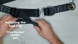 Crow NFPA Escape Belt:  Webbing End Clip Installation