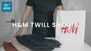[H&M HAUL] Men's Twill Shorts Review | Info & Fit Guide