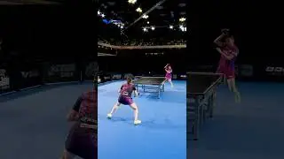 Some chopper magic on the table from Honoka Hashimoto!🛡️✨#WTTLondon #TableTennis