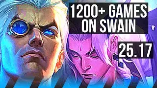 SWAIN vs YONE (MID) | 1200+ games | EUW Diamond | 25.17
