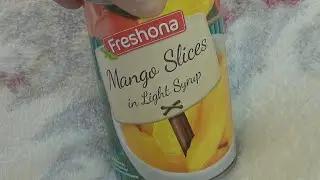 Freshona Mango Slices in Light Syrup 425 g Unboxing and Test