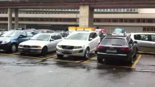 Big Stone Ball smashes Car