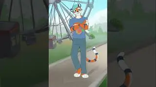 Tiger Tim in the Park commission #speedpaint #tigerart #furry #digitalart #art