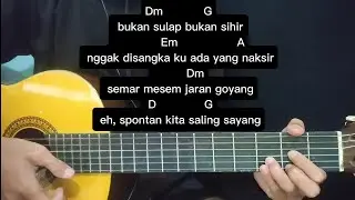 Tutorial Chord Gitar Mudah SPONTAN (TANPA) UHUY - DEABDIL