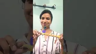 How to craft Krishna ji flute, Creative craft ideas #flute #flutemusic #trending #artandcraft #art