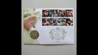 2021 The Queen's Platinum Jubilee &pound;5 Pounds Coin Cover - Royal Mail First Day Covers UK