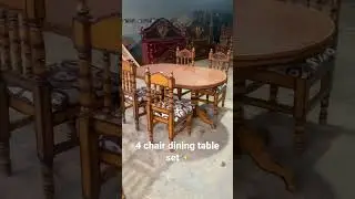 Dining set made from tik wood #beddesign #furniture #furnituredesign #goviral #india #nepal