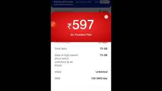 jio recharge 597