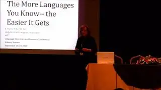 Prof Suzanne Flynn (MIT) on the 1st Language Education & Research Conference in Athens