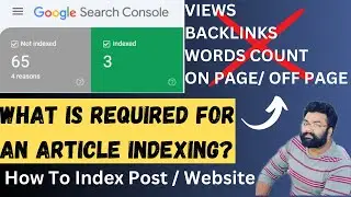 article index kaise kare - What are the requirement for indexing an article in Google search Console