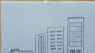 City building drawing picture ||#shorts
