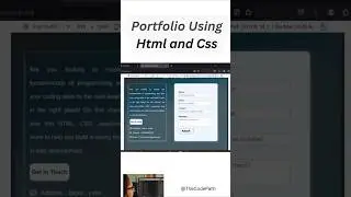 From Zero to Portfolio: Stunning Designs with HTML & CSS! #coding #webdevelopment #programming #js