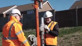 Standard Lighting Column converted to Mid Hinged Raise & Lower