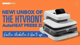 Unboxing the HTVRONT Automatic  Heat Press 2 - Digit! Complete Review!
