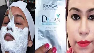 Raaga Professional De-Tan Tan Removal Cream Review and Demo | Instant Tan Removal Cream