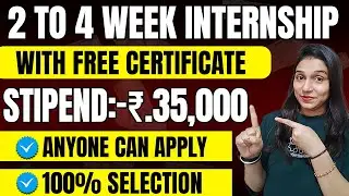 Work From Home Internships 2025 | Online Internship for Students | Internship