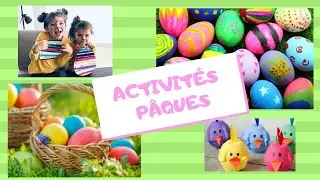 ACTIVITÉS de PÂQUES. IDÉES BRICOLAGE PÂQUES TOUT-PETITS et MATERNELLE