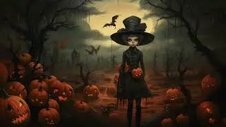 The Girl Who Haunted the Old Cemetery | 1 hour Halloween autumn ambience | creepy sounds