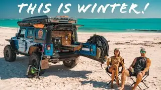 4x4 BEACH CAMPING IN WARROORA STATION - Jeep Overlanding & Spearfishing Along Ningaloo Reef |Ep 27|
