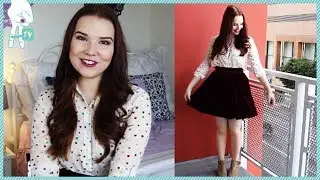 BeautyBaby44's How To Wear A Velvet Circle Skirt! #OOTD Ep. 116